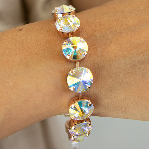 Bracelet "Vortex (Aurora Borealis)" with Preciosa™ crystals