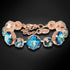 Bracelet "Dazzling Glow (Bermuda Blue)" with Preciosa™ crystals