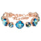 Bracelet "Dazzling Glow (Bermuda Blue)" with Preciosa™ crystals
