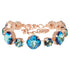 Bracelet "Dazzling Glow (Bermuda Blue)" with Preciosa™ crystals