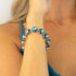 Bracelet "Vortex (Bermuda Blue)" with Preciosa™ crystals