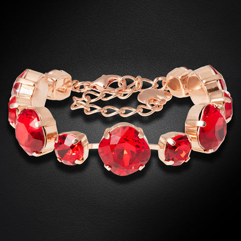 Bracelet "Light Siam" with Preciosa™ crystals
