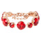 Bracelet "Dazzling Glow (Light Siam)" with Preciosa™ crystals