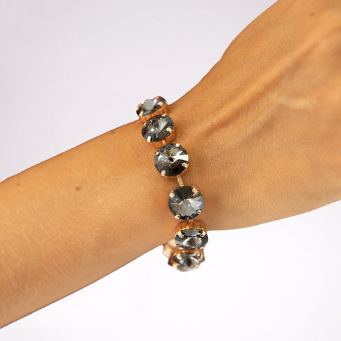 Bracelet "Vorteks (Nightfall)" with Preciosa™ crystals