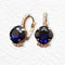 Earrings "Crete (Dark Indigo)" with Preciosa™ crystals
