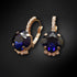 Earrings "Crete (Dark Indigo)" with Preciosa™ crystals