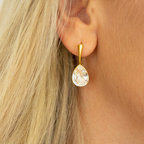 Sudraba komplekts "Kristāla Lāse" ar Preciosa™ kristāliem