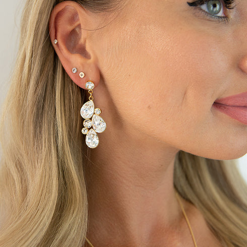 Auskarai "Fillori Burvība" su Preciosa™ kristalais