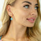 Silver earrings "Crystal Drop (Aqua Bohemica)" with Preciosa™ crystals