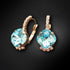 Earrings "Crete (Aqua Bohemica)" with Preciosa™ crystals