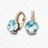 Earrings "Crete (Aqua Bohemica)" with Preciosa™ crystals