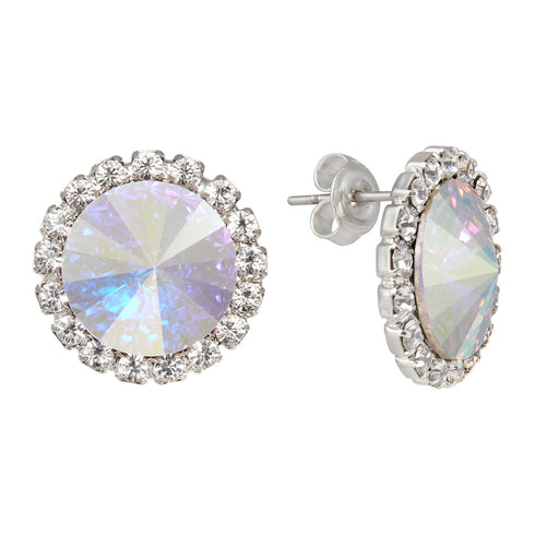 Auskarai "Klaris X (Aurore Boreale)" su Preciosa™ kristalais