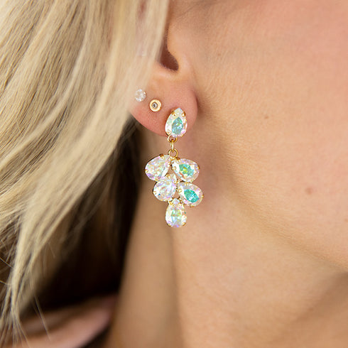 Set "Amber II (Aurore Boreale)" with Preciosa™ crystals