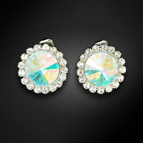 Auskarai "Klaris X (Aurore Boreale)" su Preciosa™ kristalais