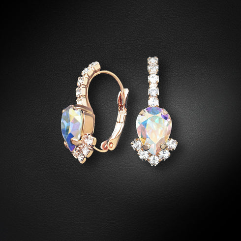 Earrings "Leonora II (Dark Indigo)" with Preciosa™ crystals