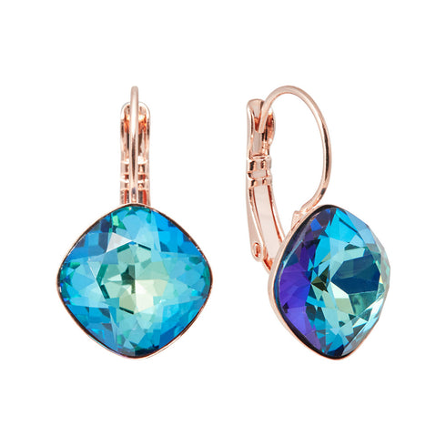 Auskari "Apžilbinošs Mirdzums IV (Bermuda Blue)" ar Preciosa™ kristāliem