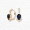 Earrings "Leonora II (Dark Indigo)" with Preciosa™ crystals