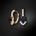 Earrings "Leonora II (Dark Indigo)" with Preciosa™ crystals