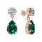 Earrings "Venus IV (Emerald)" with Preciosa™ crystals