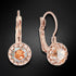Earrings "Vintage (Golden Honey)" with Preciosa™ crystals