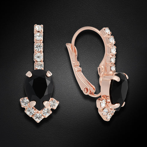 Set "Leonora II (Jet)" with Preciosa™ crystals