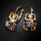 Earrings "Scarab (Jet)" with Preciosa™ crystals