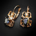 Earrings "Scarab (Jet)" with Preciosa™ crystals