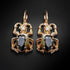 Earrings "Scarab (Jet)" with Preciosa™ crystals