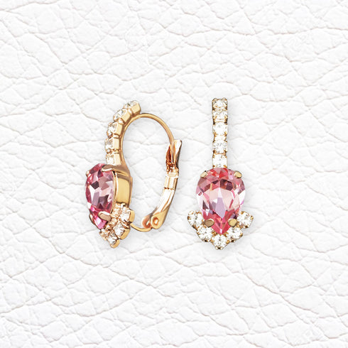 Earrings "Leonora II (Light Pink)" with Preciosa™ crystals