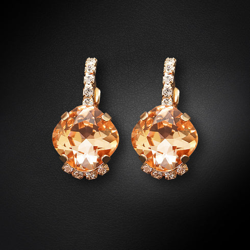 Earrings "Crete (Light Peach)" with Preciosa™ crystals