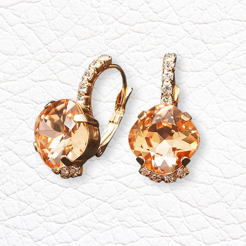 Earrings "Crete (Light Peach)" with Preciosa™ crystals