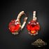 Earrings "Crete (Light Siam)" with Preciosa™ crystals