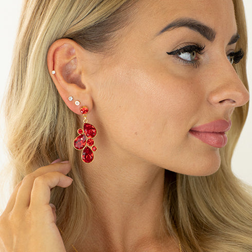 Auskarai „Fillori Burvība (Light Siam)“ su Preciosa™ kristalais