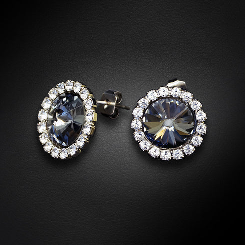 Auskarai "Klaris X (Nakties kritimas)" su Preciosa™ kristalais