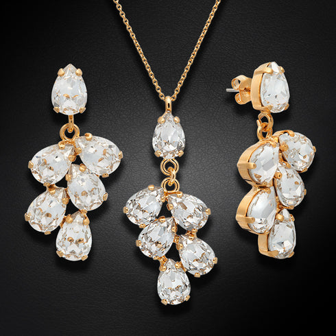Set "Amber II" with Preciosa™ crystals