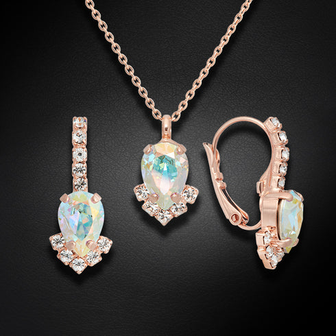 Set "Leonora II (Aurora Borealis)" with Preciosa™ crystals