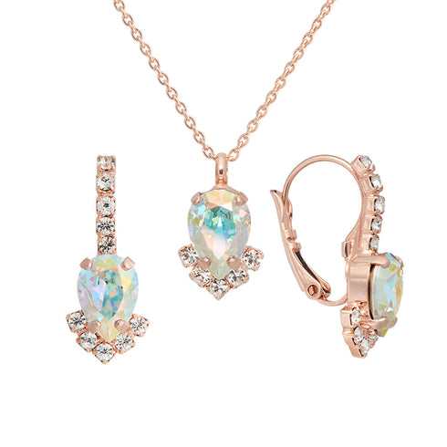 Set "Leonora II (Aurora Borealis)" with Preciosa™ crystals