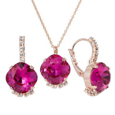 Komplektas "Kreta (Fuksija)" su Preciosa™ kristalais