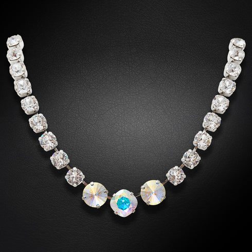 Wedding Necklace "Dazzling Radiance II" with Preciosa™ Crystals