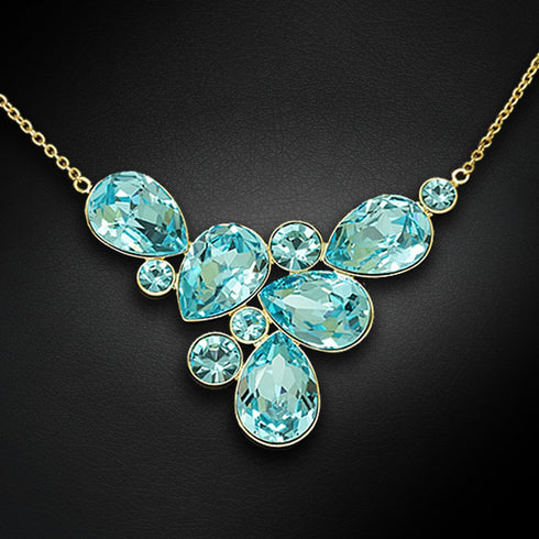 Pendant "Fillori Magic (Aqua Bohemica)" with Preciosa™ crystals