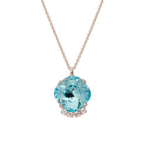 Pendant "Crete (Aqua Bohemica)" with Preciosa™ crystals