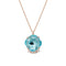 Pendant "Crete (Aqua Bohemica)" with Preciosa™ crystals