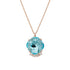 Pendant "Crete (Aqua Bohemica)" with Preciosa™ crystals