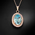Pendant "Sun Illusion (Aqua Bohemica)" with Preciosa™ crystals