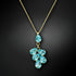 Pendant "Amber II (Aqua Bohemica)" with Preciosa™ crystals