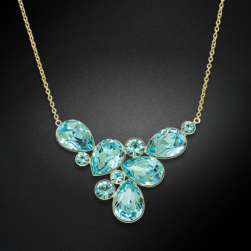 Pendant "Fillori Magic (Aqua Bohemica)" with Preciosa™ crystals