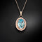 Pendant "Sun Illusion (Aqua Bohemica)" with Preciosa™ crystals