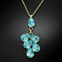 Pendant "Amber II (Aqua Bohemica)" with Preciosa™ crystals