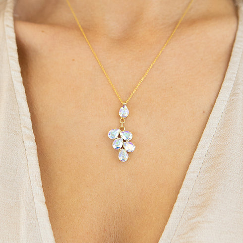 Pakabukas "Amber II (Aurore Boreale)" su Preciosa™ kristalais