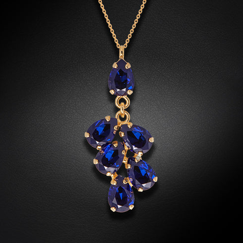 Komplekts "Amber II (Dark Indigo)" ar Preciosa™ kristāliem